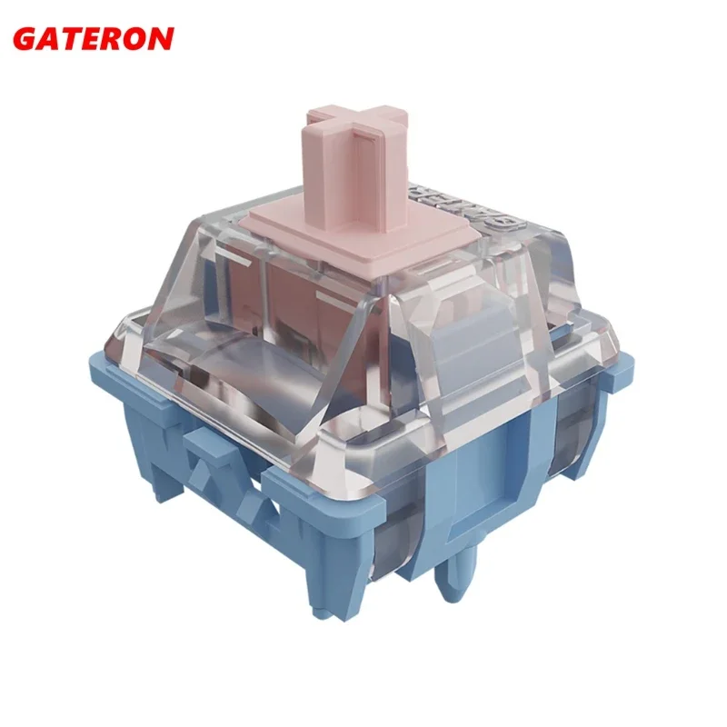 Gateron Melodic Switches Clicky Tactile 60g MX Switch Mechanical Keyboard Factory Lubed PC PA66 POM Long Spring Dual Rail Click