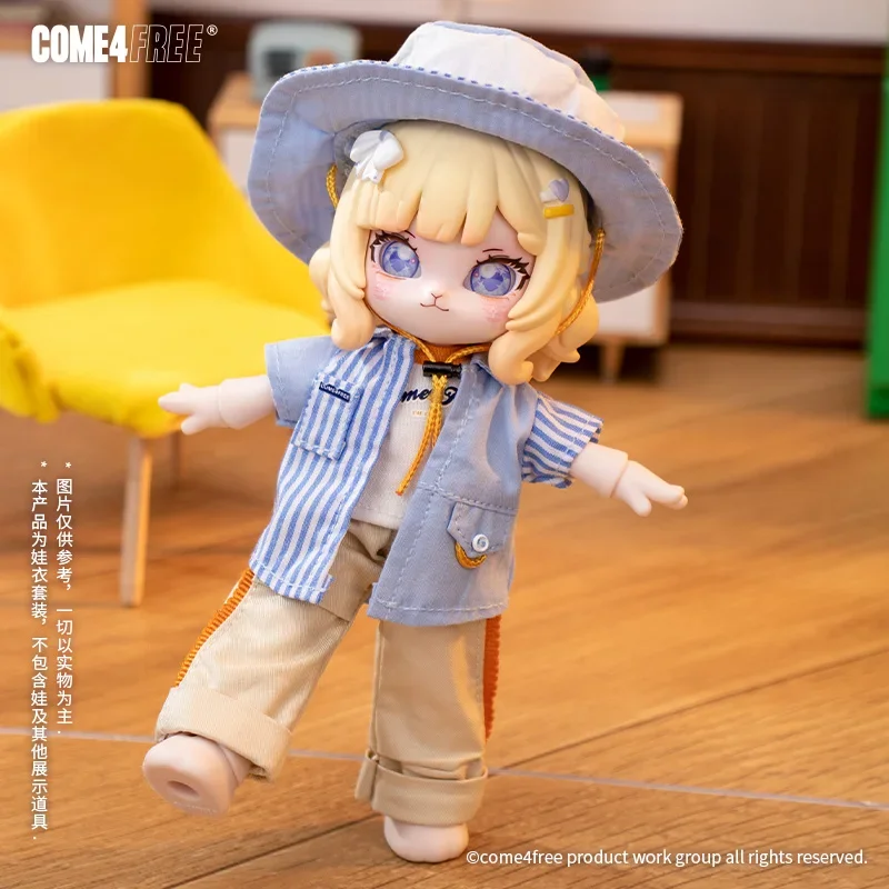 COME4FREE Daily Series Hat Bubble OB11 Doll BJD Doll Clothes Doll Skirt Clothing Anime Figure Ornaments -Only Send Clothes