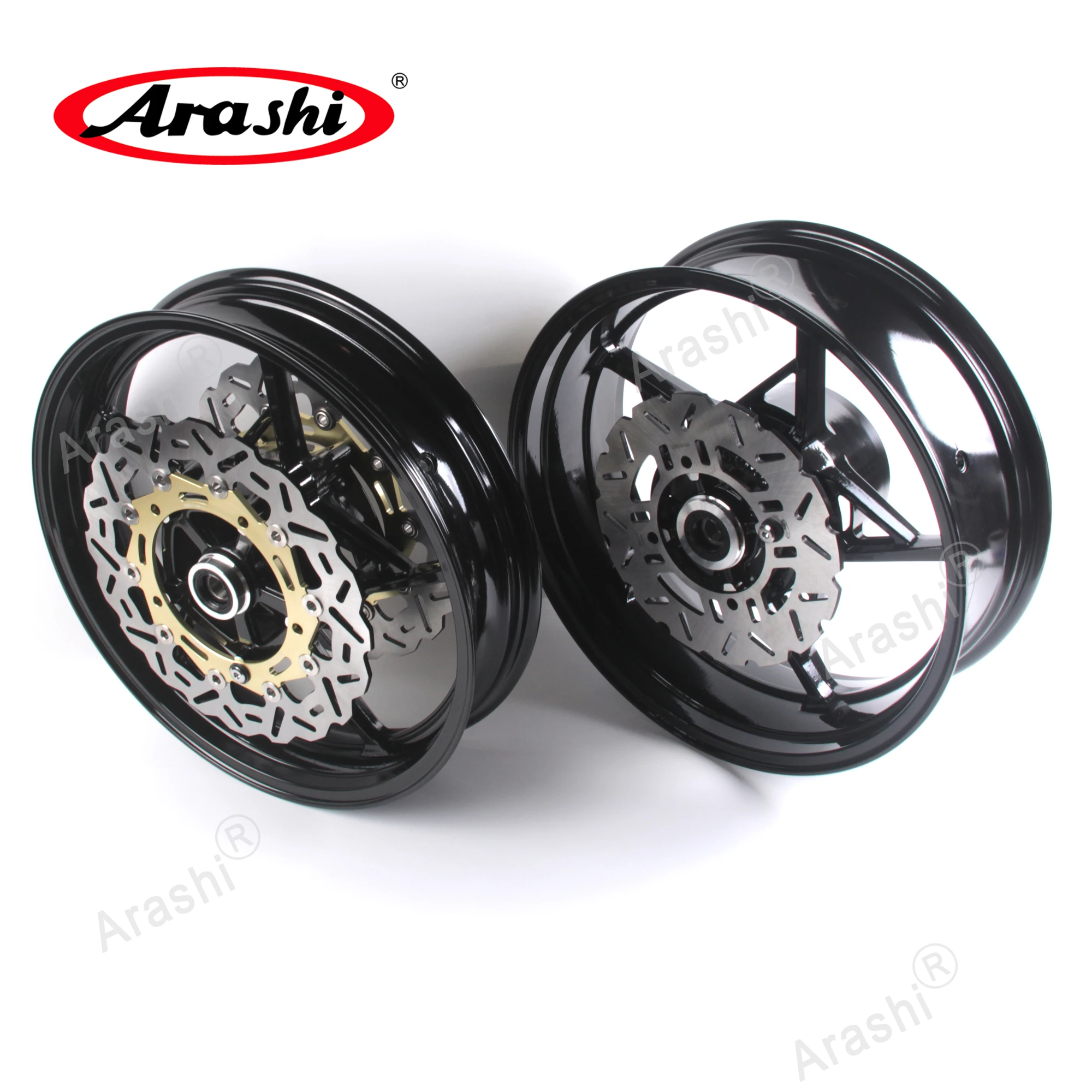 

Arashi Z900 17-22 Front Rear Wheel Rim Floating Brake Rotor Disc For KAWASKI Z 900 2017 2018 2019 2020 2021 2022 Motorcycle Tire