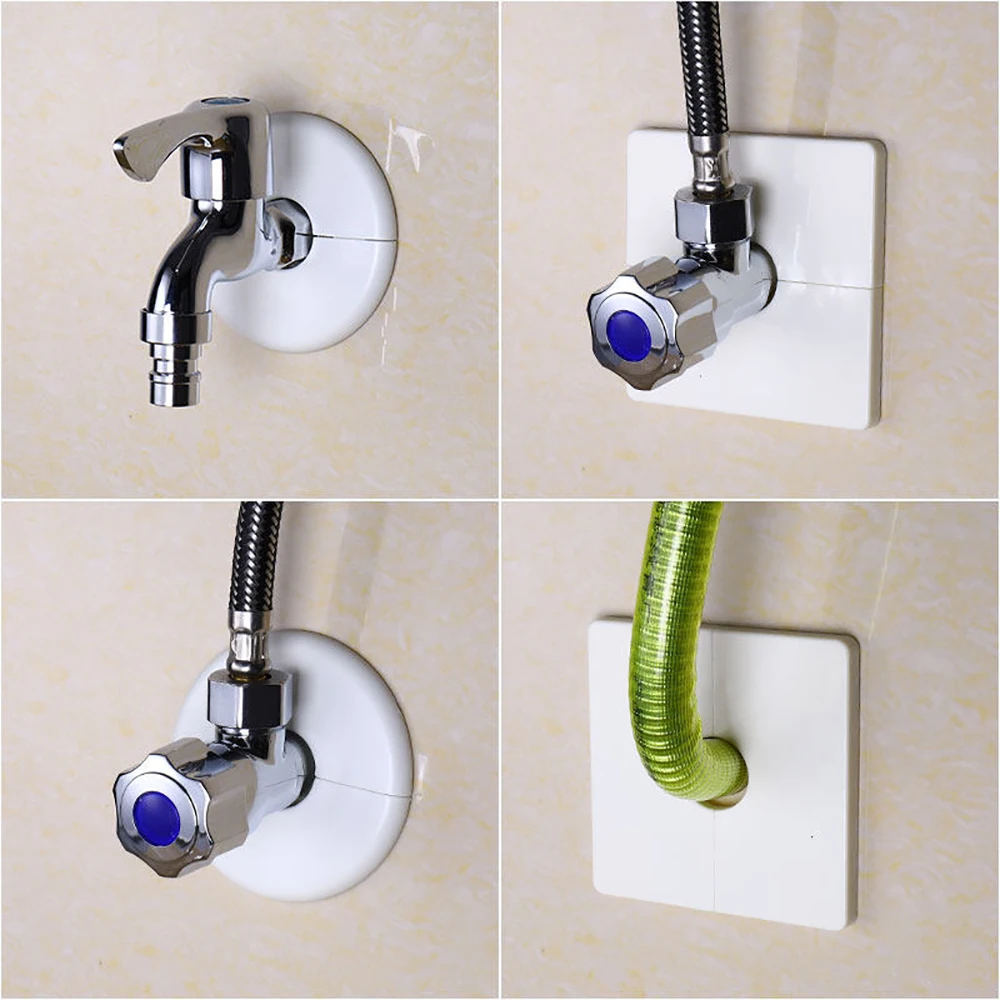 1pc, ABS Plastic Self-Adhesive Air Conditioning Hole Decoration Cover, Decoration Hole, Refrigeration Accessories