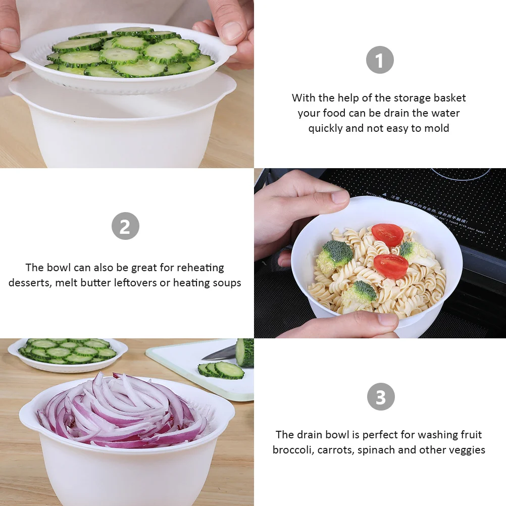 

Многофункциональная пластиковая сливная чаша, корзина с фруктами, хранение продуктов, безопасная нагревательная чаша для микроволновой печи, корзина с фруктами для стойки