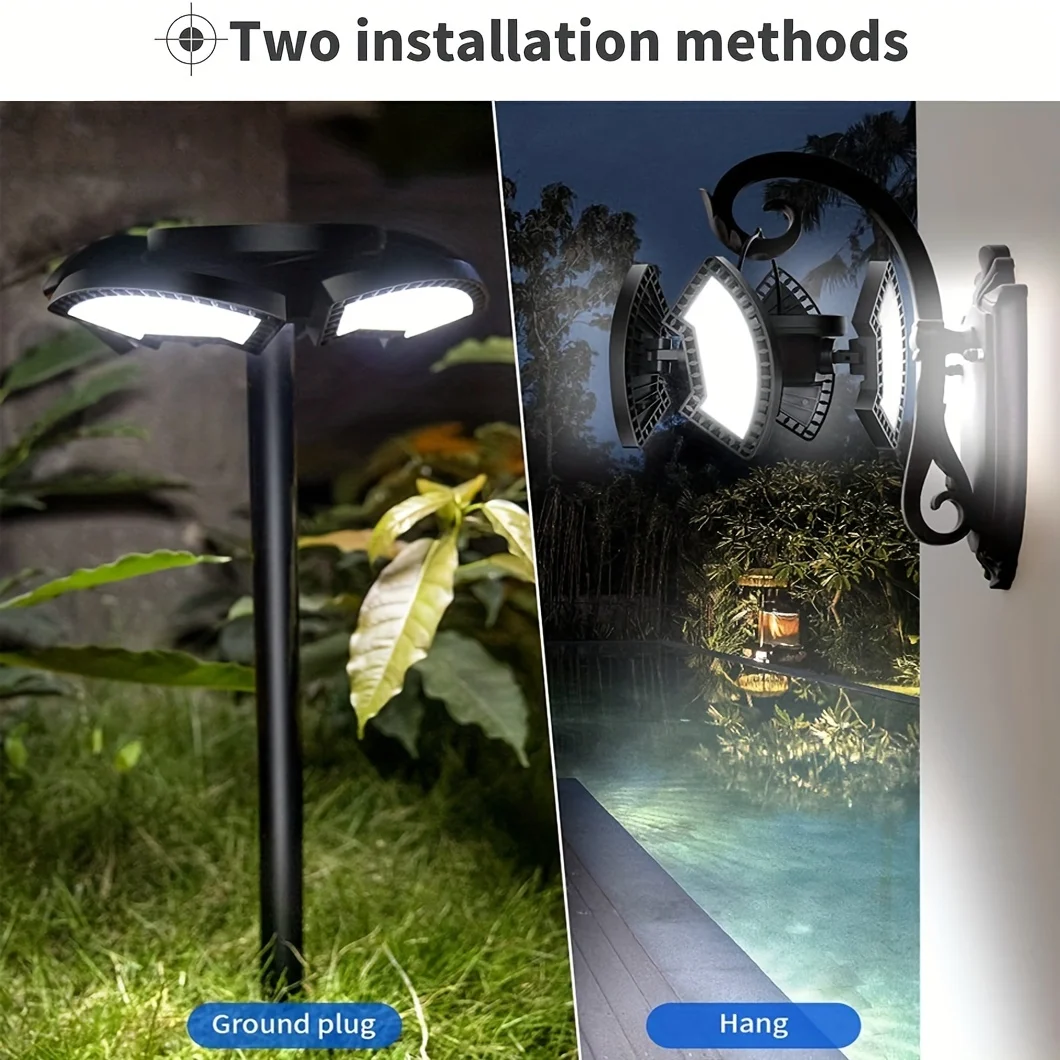 304 LED Solar Powered Outdoor Security Light - Waterproof, Wireless & Perfect for Home, Garden, Patio & Garage!