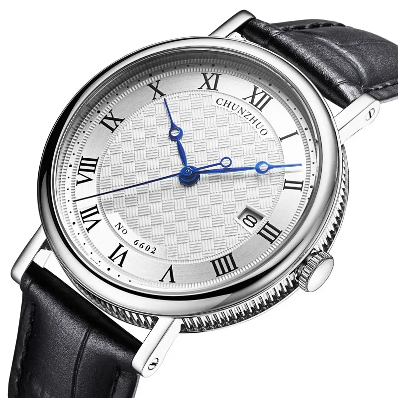 Montre décontractée ultra-plate pour homme, mouvement de montre à quartz de 38 mm, acier inoxydable importé du Japon watches