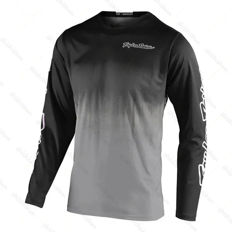 Men's off-road bike long sleeved T-shirt mountain bike sports shirt mountain bike off-road bike DH off-road motorcycle