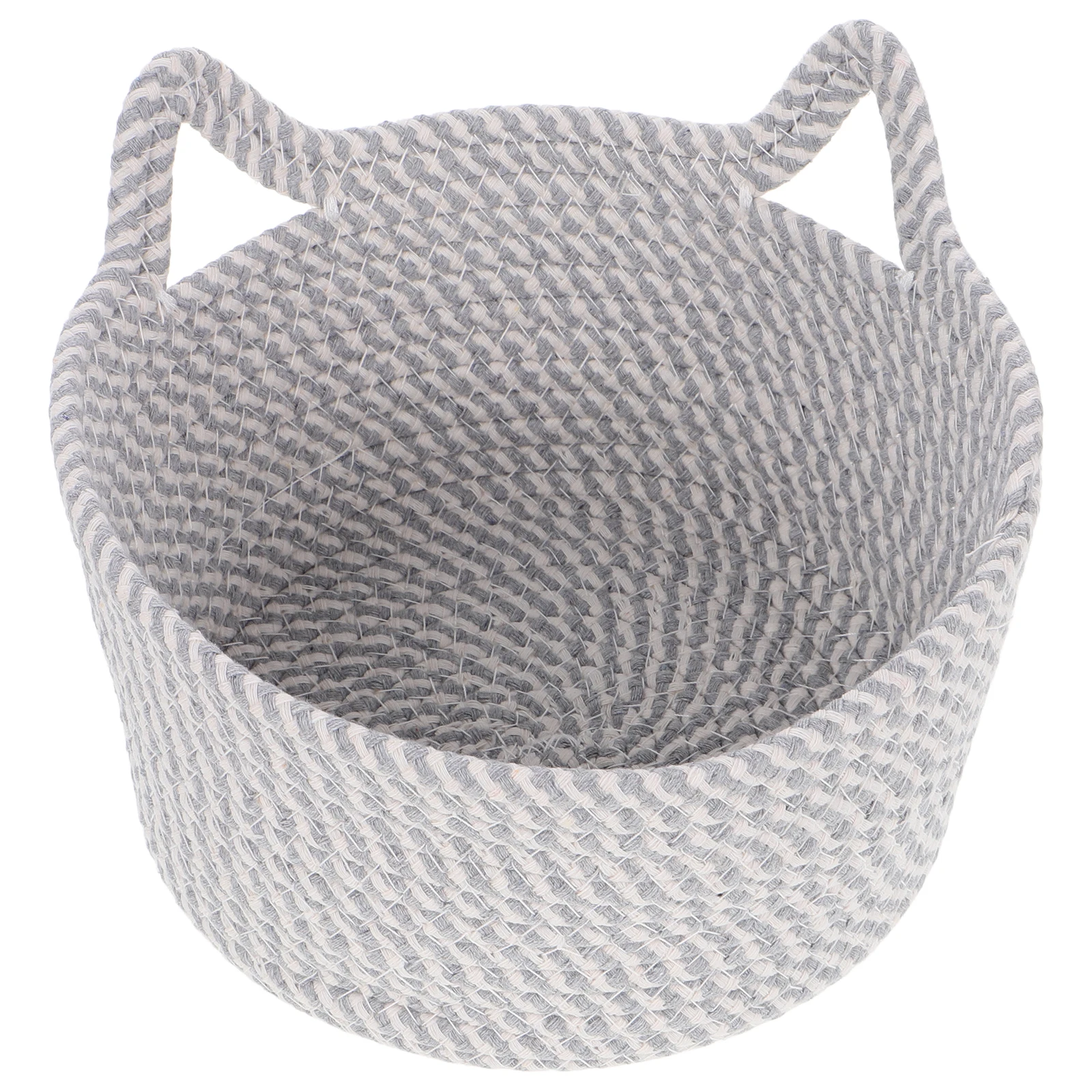 

Cotton Rope Storage Basket Closet Bins Cute Baskets for Shelves Box Organization Cloth