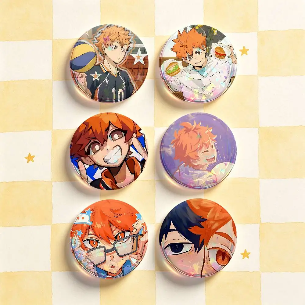 H-Hinata S-Shoyo Custom Badges 75mm 44mm 25mm 32mm 58mm Hat Backpack Accessories Toys Collect Gifts Large