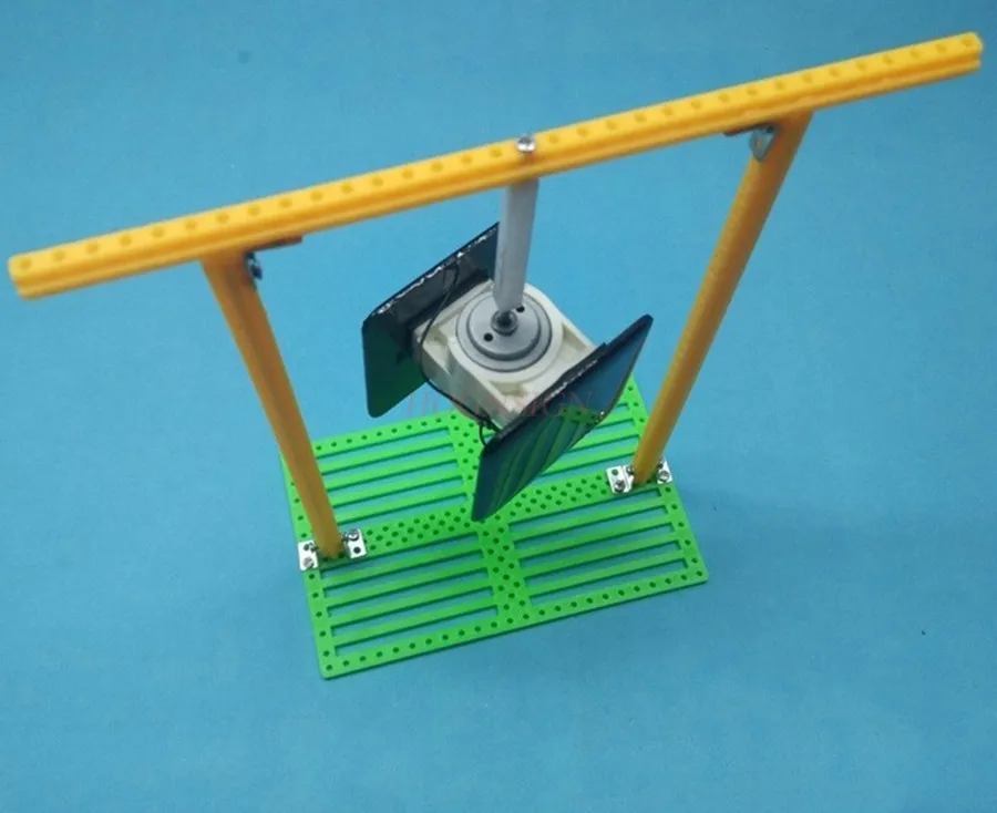 1 set physics experiment for primary and secondary school students, manual assembly of materials, DIY solar rotation invention,