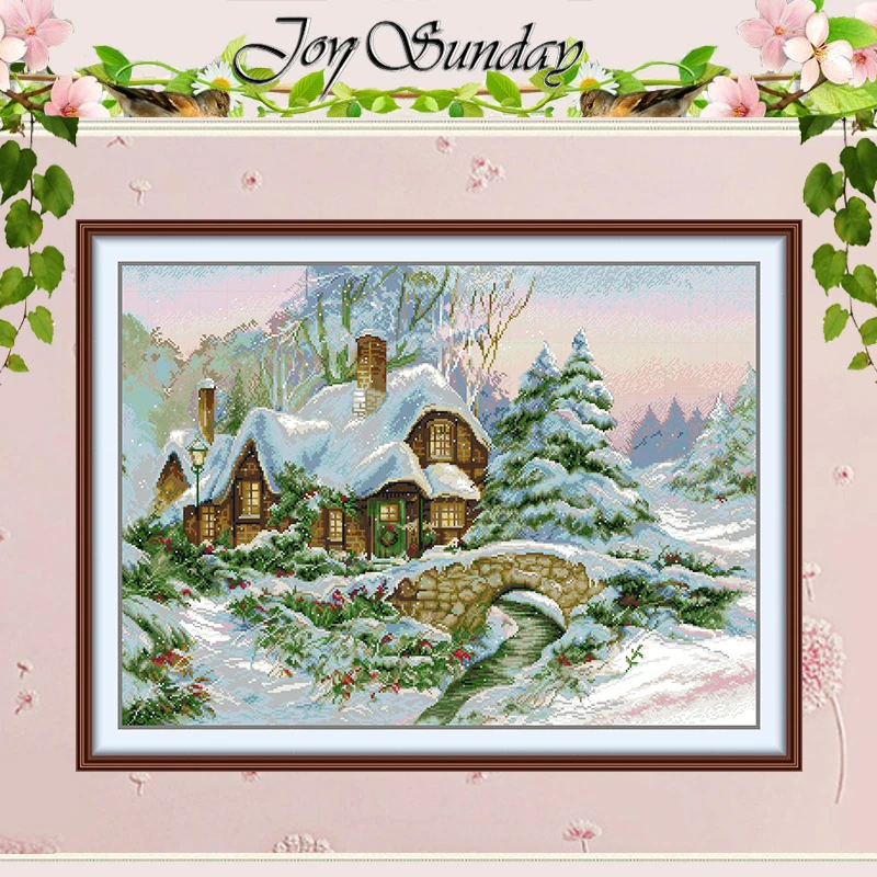 

Зимние пейзажи, набор для вышивки крестом, сделай сам, 11CT, 14CT, 16CT, HD, штампованный DMC, набор для вышивки крестом, вышивка, рукоделие, поделки