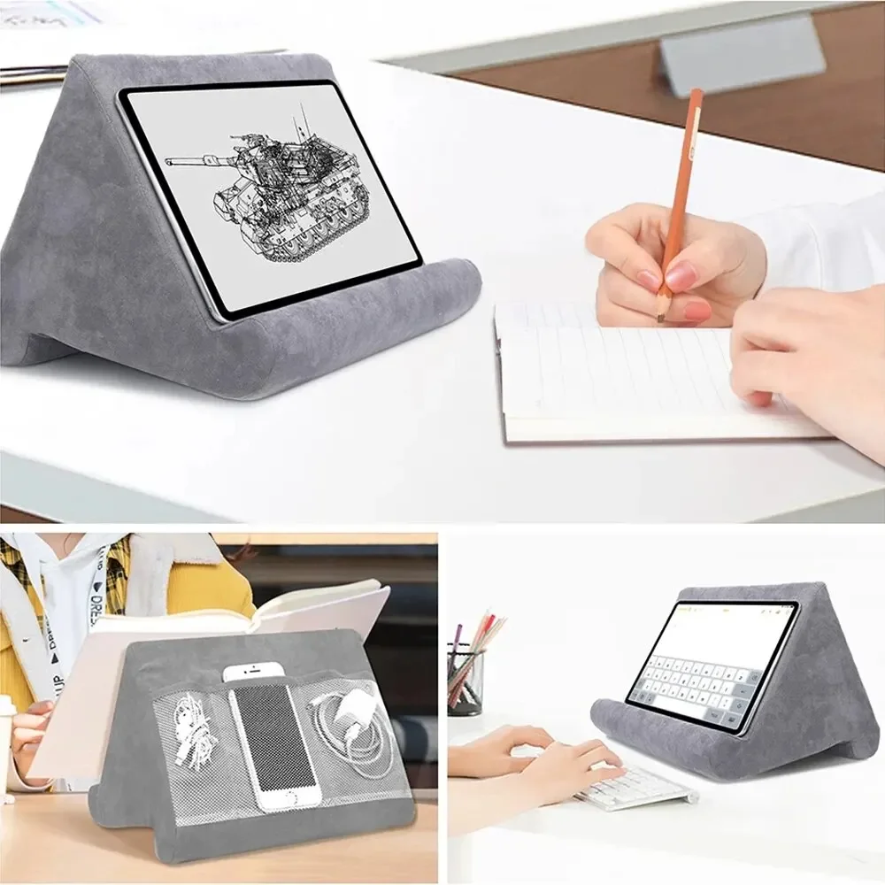 Kimdoole Sponge Pillow Tablet Stand For iPad Samsung Huawei Tablet Bracket Phone Support Bed Rest Cushion Tablet  Reading Holder