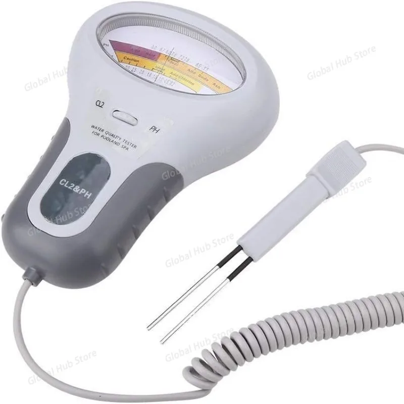 2 in 1 PH Chlorine Meter Tester PC-101 PH Tester Chlorine Water Quality Testing Device CL2 Measuring for Pool Aquarium