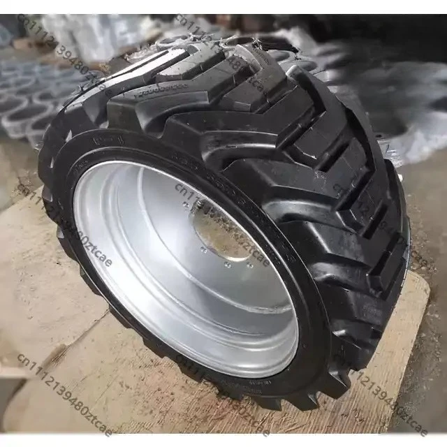 Solid Wheel Tire For Telescopic & Articulated Boom Lift Aerial Work Platform Replacement Rubber Tire