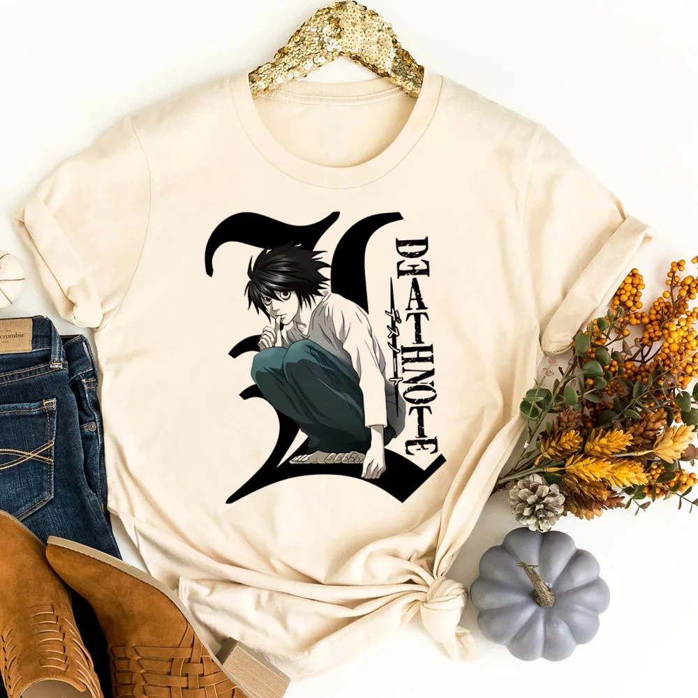 Death Note shirt women streetwear cheap gyaru funny 2000s tshirt kawaii y2k goth cheap vintage