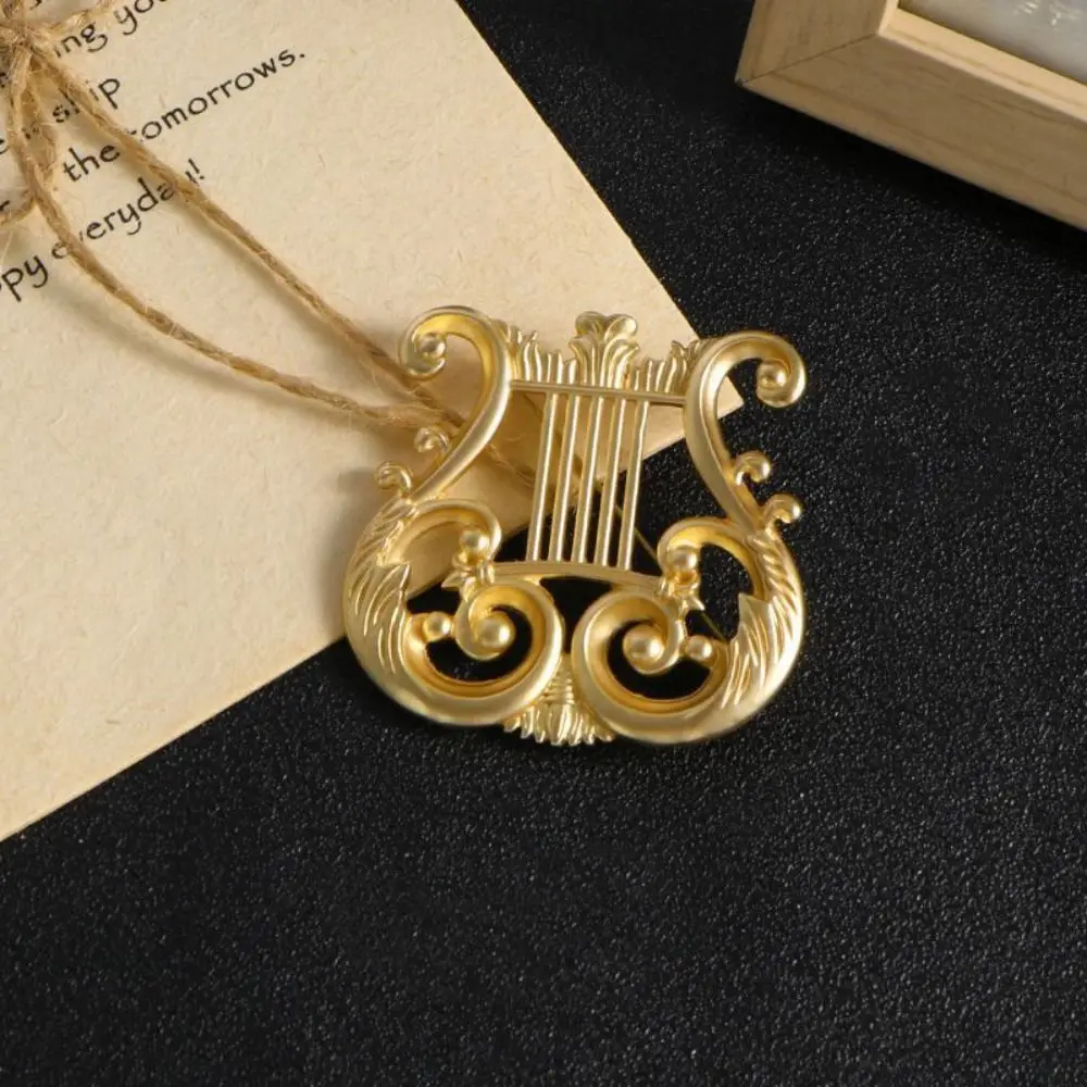 Изысканный музыкальный инструмент, восьми нот, музыкальная нота, сплав, скрипичный ключ, ювелирные изделия, золотая брошь G-ключ, меломан