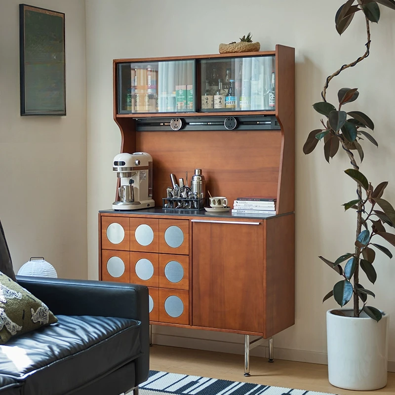 

integrated retro tea locker, coffee side living room solid wood chest entrance