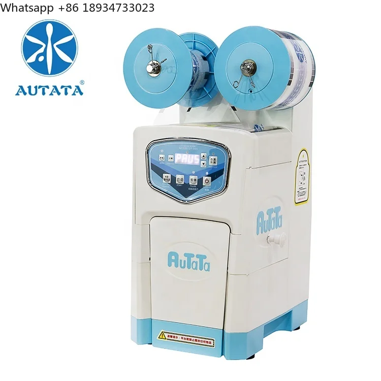 Tabletop sealer milk tea store intelligent milk tea shop multi-functional coffee juice Sealing Machine AUTATA LF-95S 90mm cup