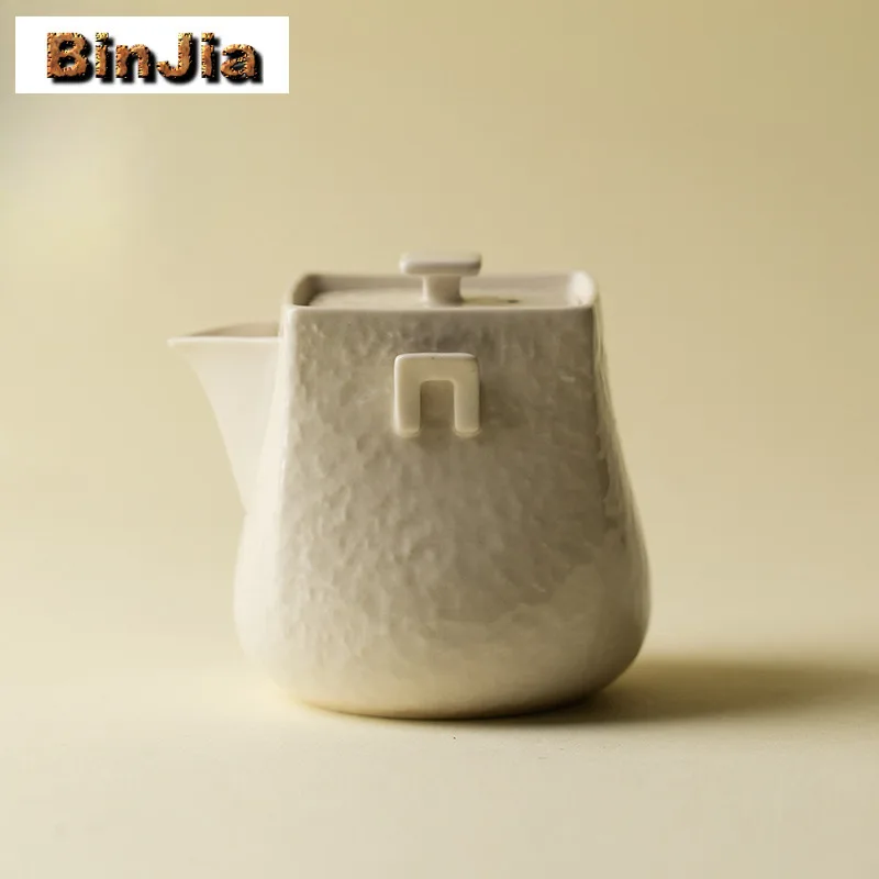 165ml Plant Ash Hand Grab Teapot Zen Tea Infuser Pot Tea Soaking Kettle With Strainer Chinese Tea Teaset Supplies Collection