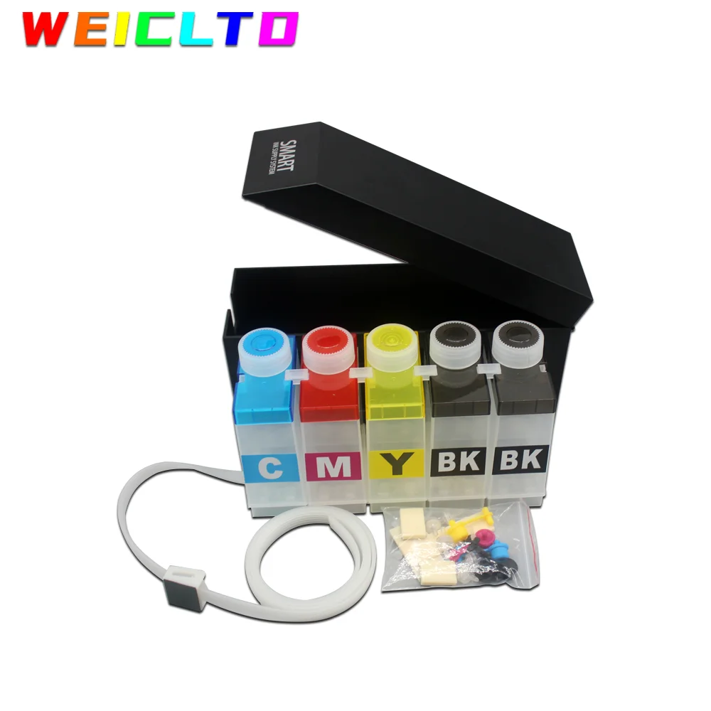 High Quality 4 or 5Color 250ML Ciss Tank for Epson HP Canon Brother Ricoh Roland Muto Printer DTF Transfer DTG DYE Pigment Ink