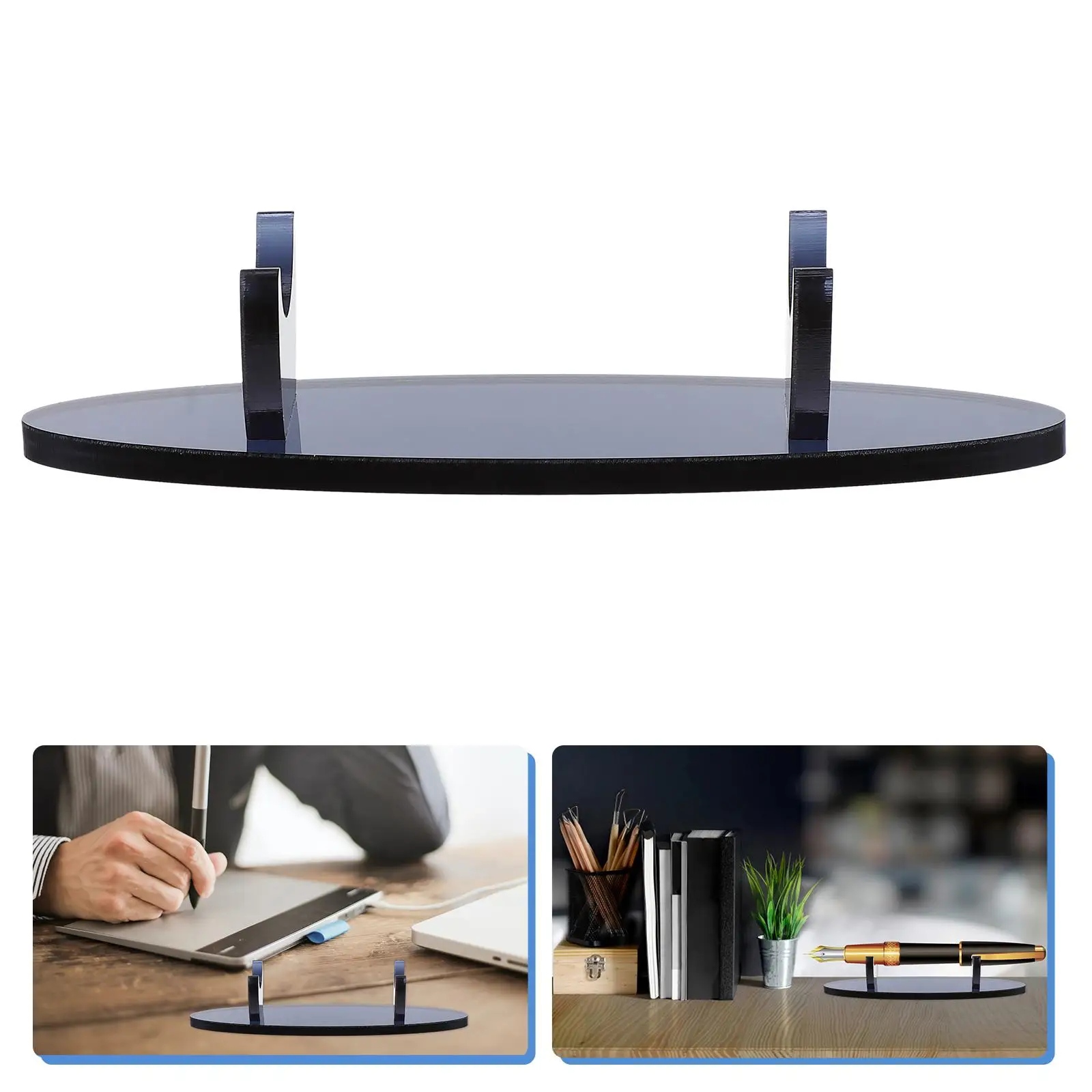 Pen Holder Display Stand Acrylic Show Shelf Rack Storage Makeup Brush Penholder