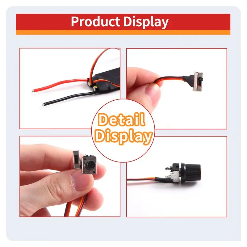 A75Q-DC6-24V 1000W BLDC 3 Phase DC Brushless Motor Driver Hallless DC Motor Drive Board Speed Controller Regulator