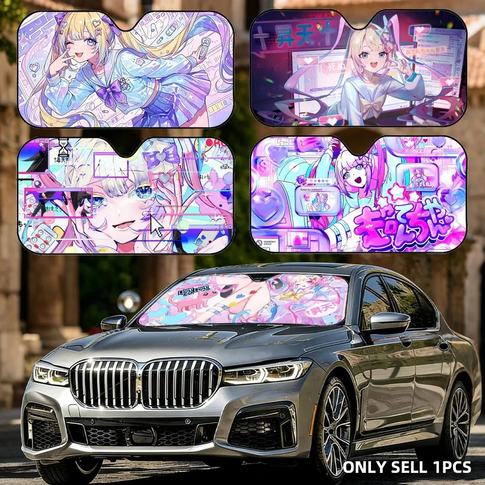 

Game N-Needy Streamer Overload Sun Visor Foldable Aluminum Foil Car Windshield Sun Shade - UV Protection & Heat Insulation Visor