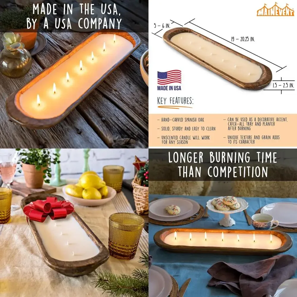 

Деревянная миска для теста, свеча 20 дюймов, миска для теста в фермерском доме, центральная часть соя стола, лодка-свеча, фермерский дом для хлеба