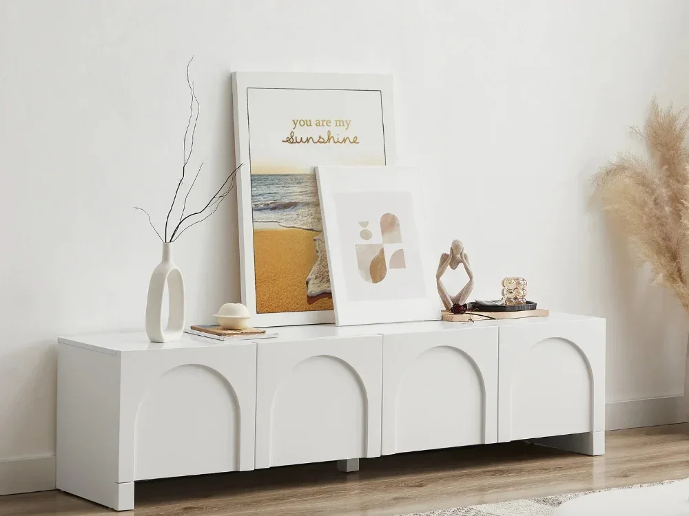 

Solid Wood TV Cabinet Small Apartment Living Room Floor Cabinet Modern Minimalist