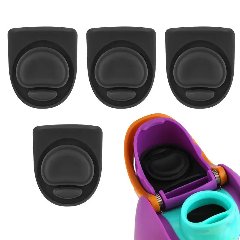 Silicone Plug substituição para garrafa de água, tampa, tampa superior, chapéu boca rolha parte, 4pcs