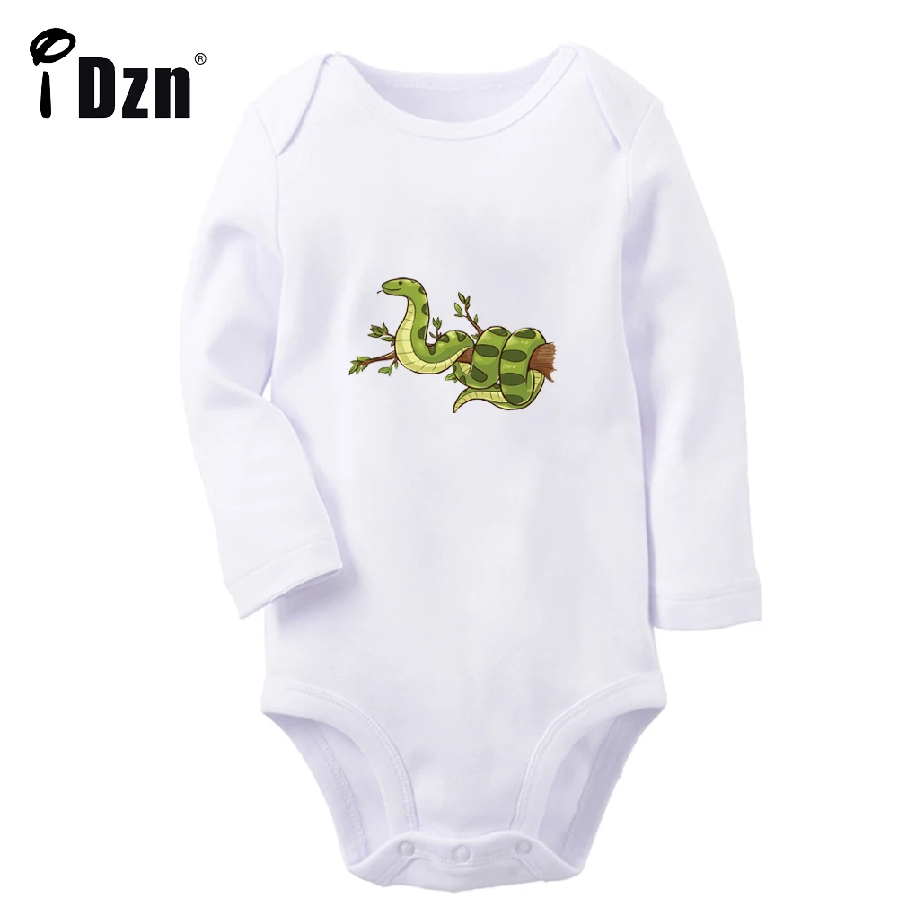 Cute Little Snake Cobra Baby Boys Rompers Fun Horror Animal Baby Girl Bodysuit Infant Long Sleeves Jumpsuit Newborn Soft Clothes