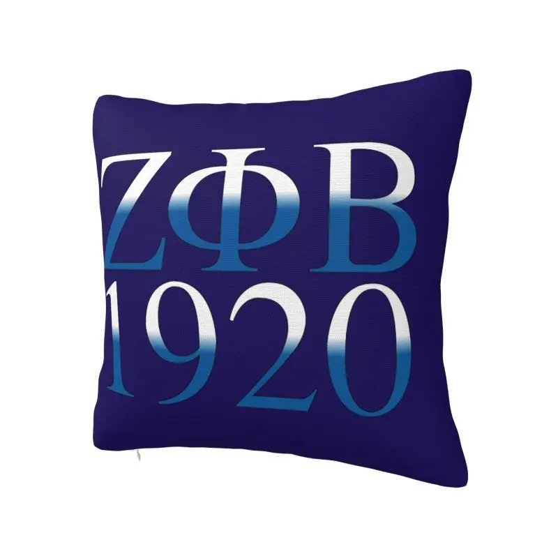 Zeta Phi Beta Pillow Case 45x45cm Home Decorative Luxury Cushion Decoration Salon Square Pillowcase