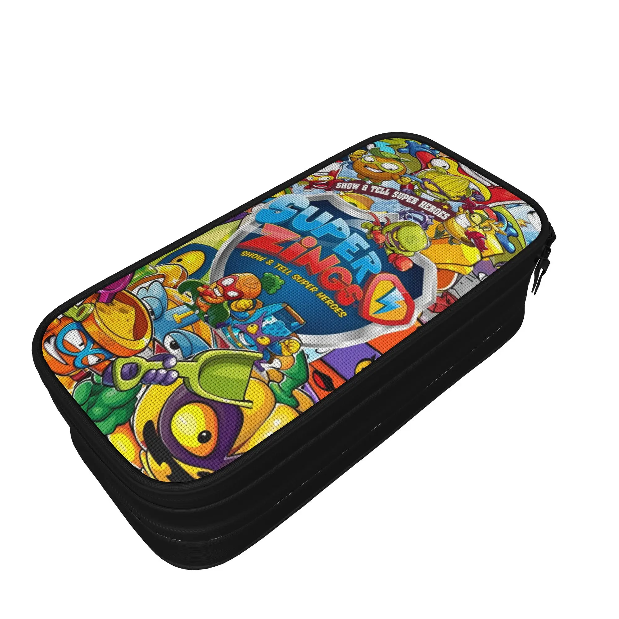 

Lovely Cartoon Super Zings Pencil Cases Pencil Pouch for Girls Boys Big Capacity Bag Students School Gift Stationery