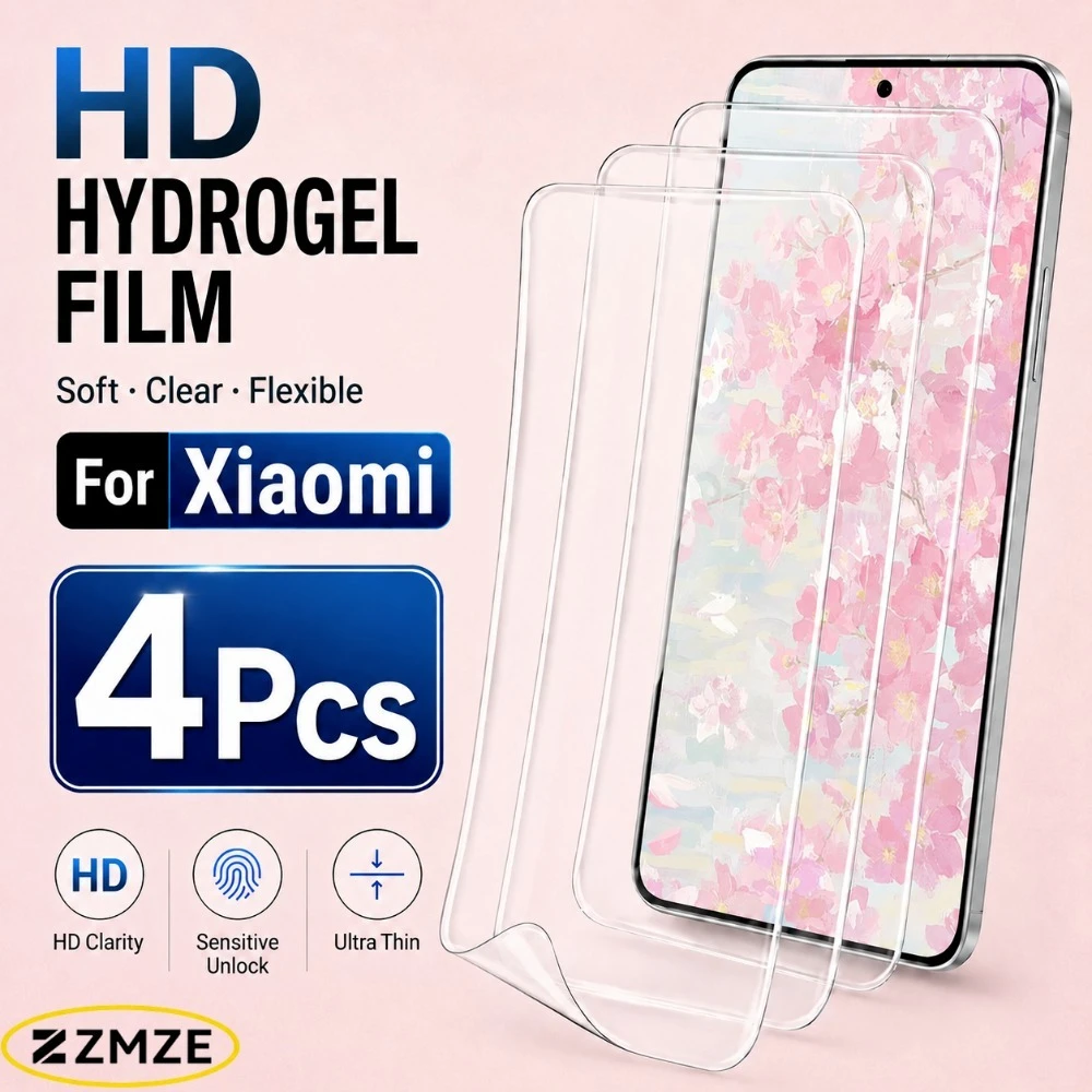 

4Pcs HD Hydrogel Film Screen Protector For Xiaomi 17 Ultra 17 Pro Max 17 Max 17T 15S 15T 14T 13T Pro 15 14 13 Anti Scratch Clear