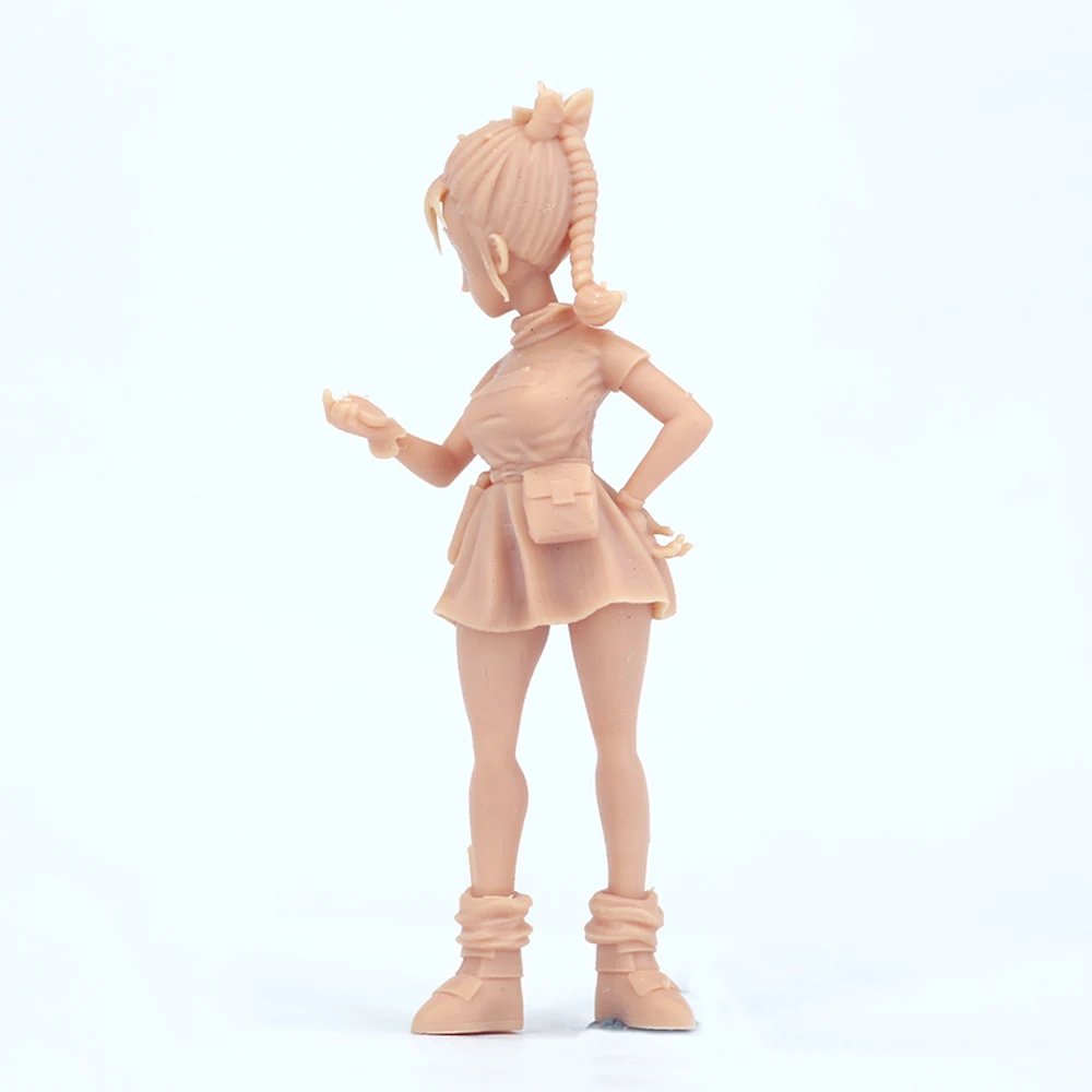 1/64 Figure Japanese Animation Characters Kid 1:43 1/35 Sitting Beauty Model Miniature Need To Be Colored By Yourself