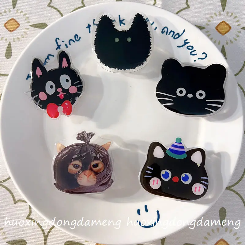 白足猫 Magsafe 磁気電話グリップ Tok Griptok スタンド iPhone 用面白い折りたたみ式ワイヤレス充電ホルダー