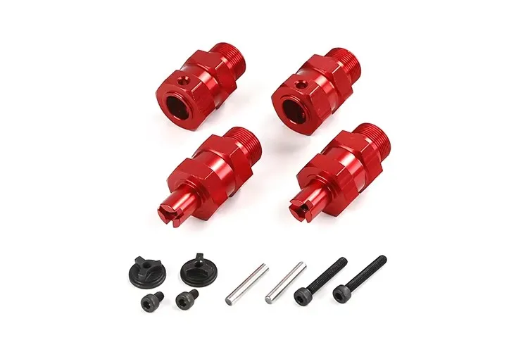 Hard geoxideerde drie-kaak anti-losse volledig metalen verlengadapters voor ROVAN KM HPI BAJA 5B 5T 5SC