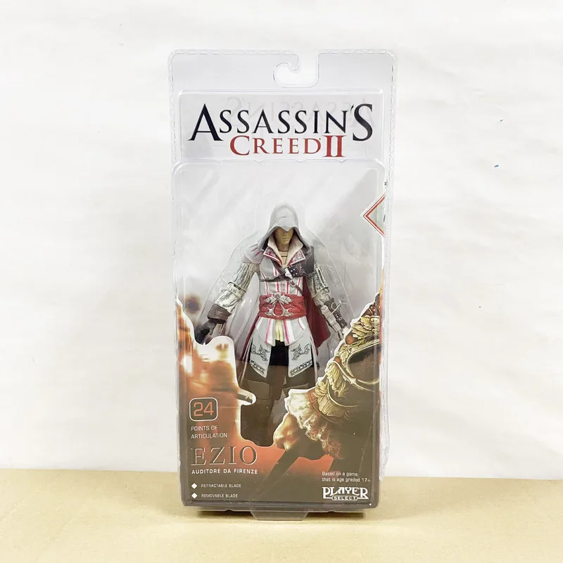 Game Assassin's Creed Figuras NECA EZIO Action Figure Toys 6-Inch Manga Figurine Collection Model Peripheral Gift for Children