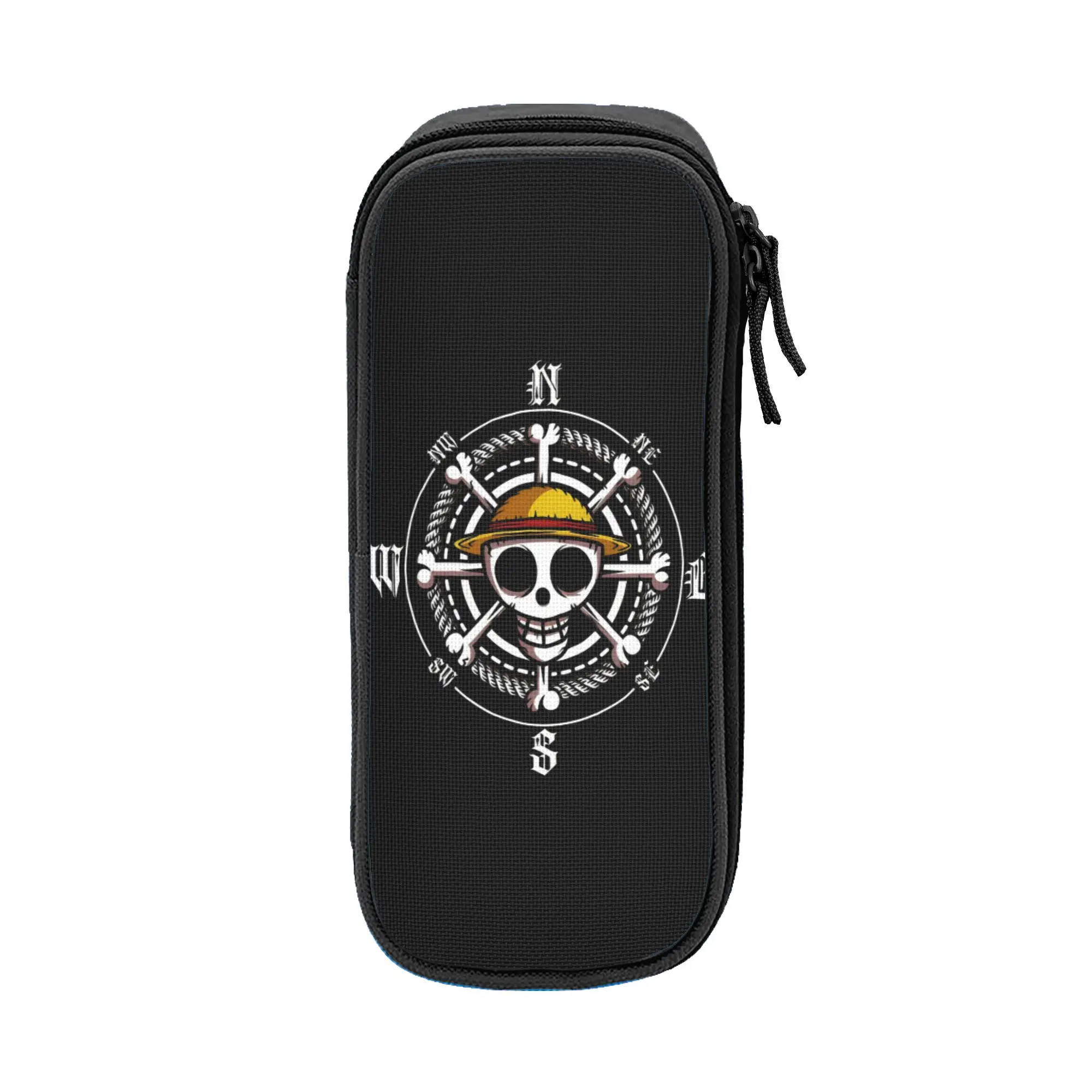 Large-capacity Pen Box o-one-piece-e onepiece luffys School Supplies Double Layer Pencilcase Girl Makeup Bags Gift