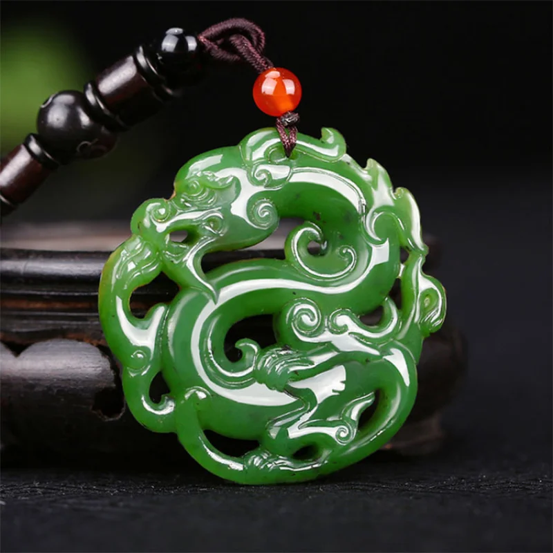 New Hetian Pendant with Zodiac Sign, White Necklace and Jade Ornament