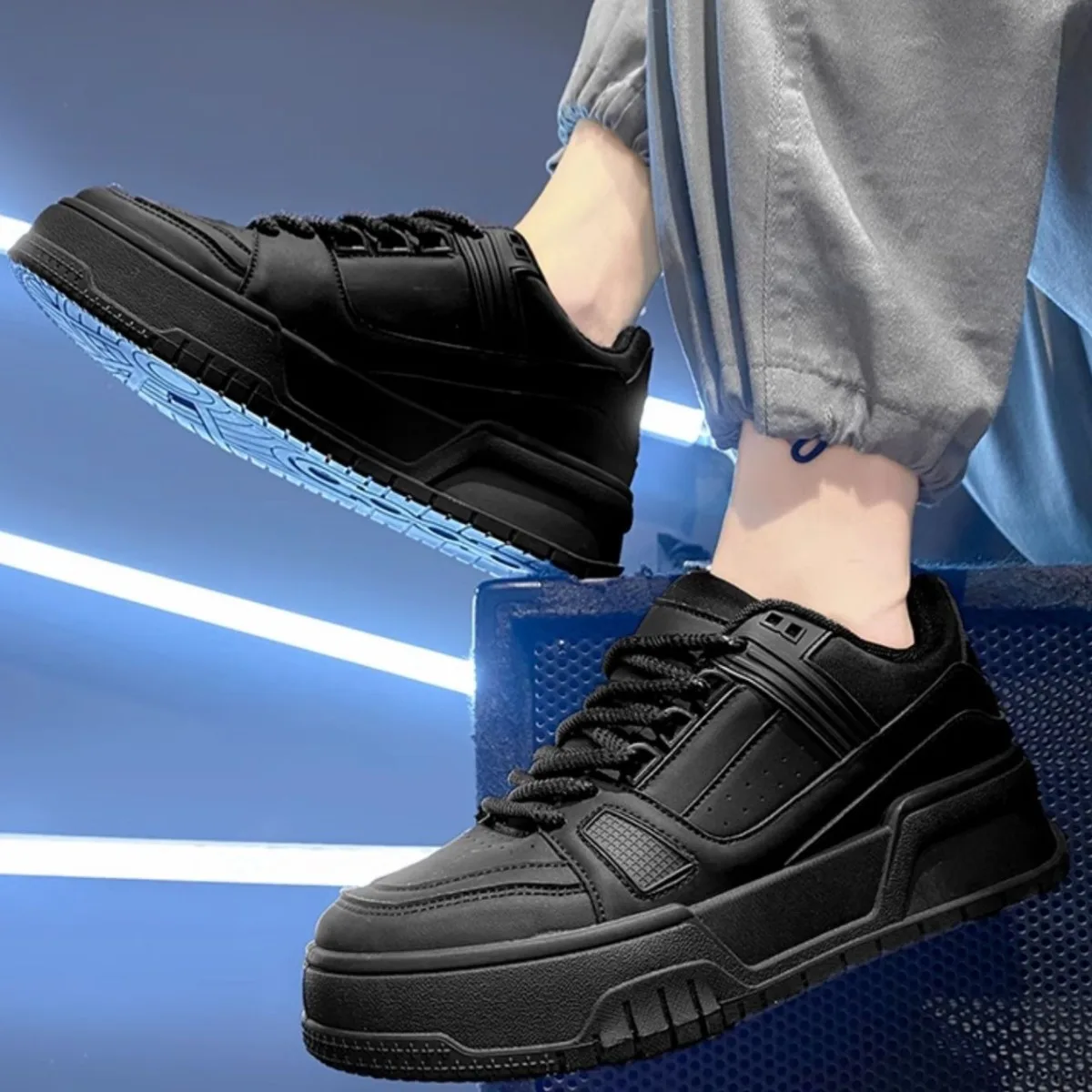 

Men's Platform Jogging Sneakers Breathable Running Trainers Outdoor Casual Tenis Shoes All-Day Breathable & Fashion-Forward