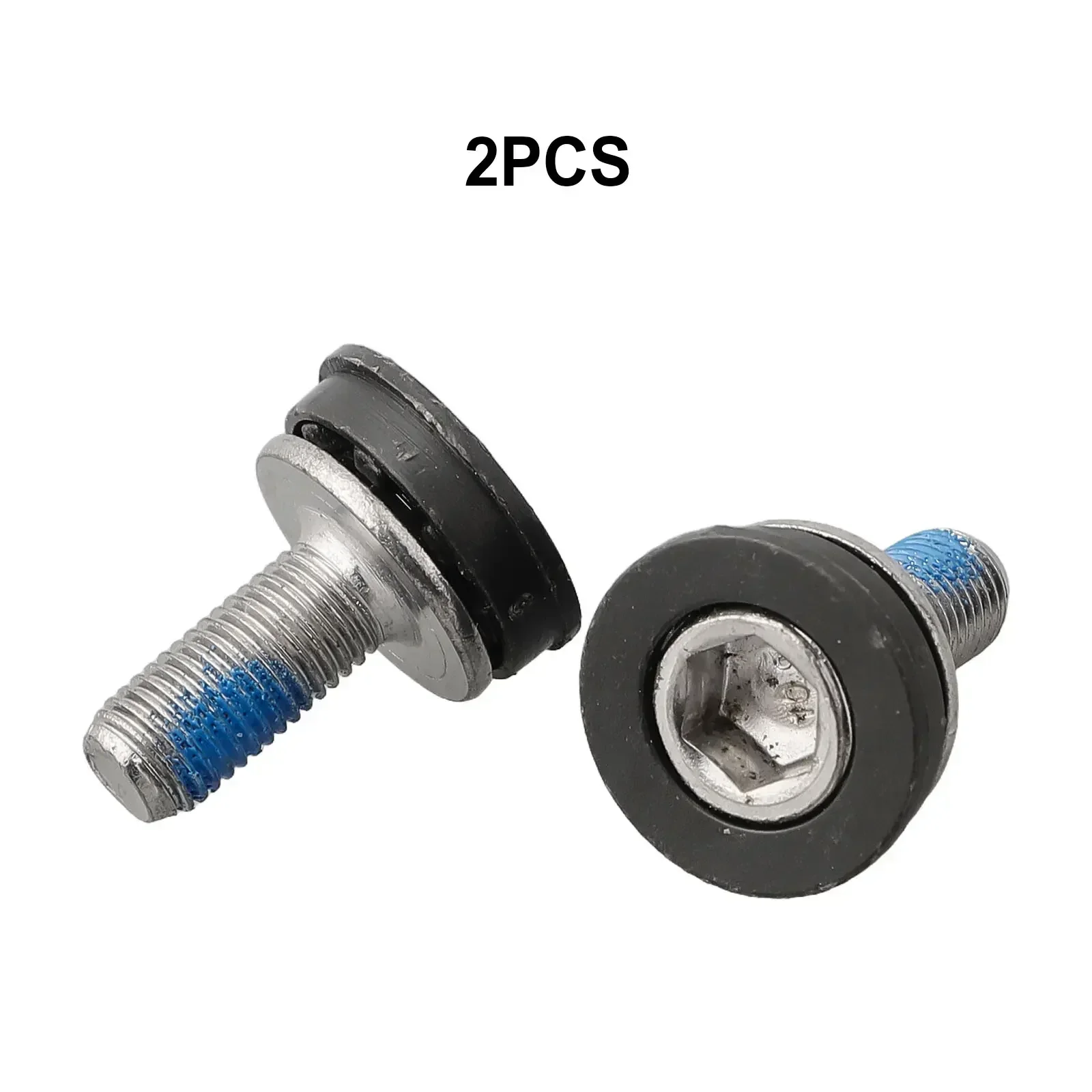 2 PCS Bicycle Bottom Bracket Axle Crank Bolts M8 Square Hole Central Axis Waterproof Steel Screws Bike Axle Accessories Parts