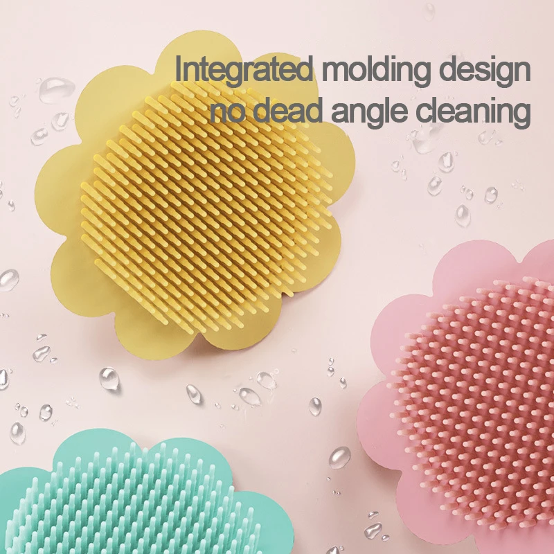 Baby Care Silicone Bath Brush Kids Bath Shampoo Brush Massage for Baby Hair Care And Body Care