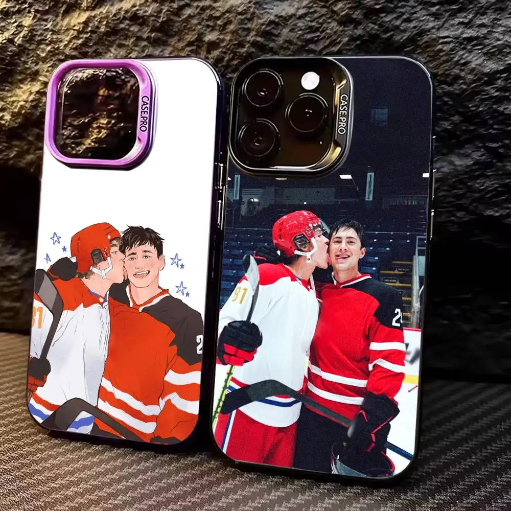 

Heated Rivalry S-Shane Hollander I-Ilya Rozanov Colorful Silver Back Phone Case For IPhone17 16 15 14 13 12 11 Plus Pro Max Plus