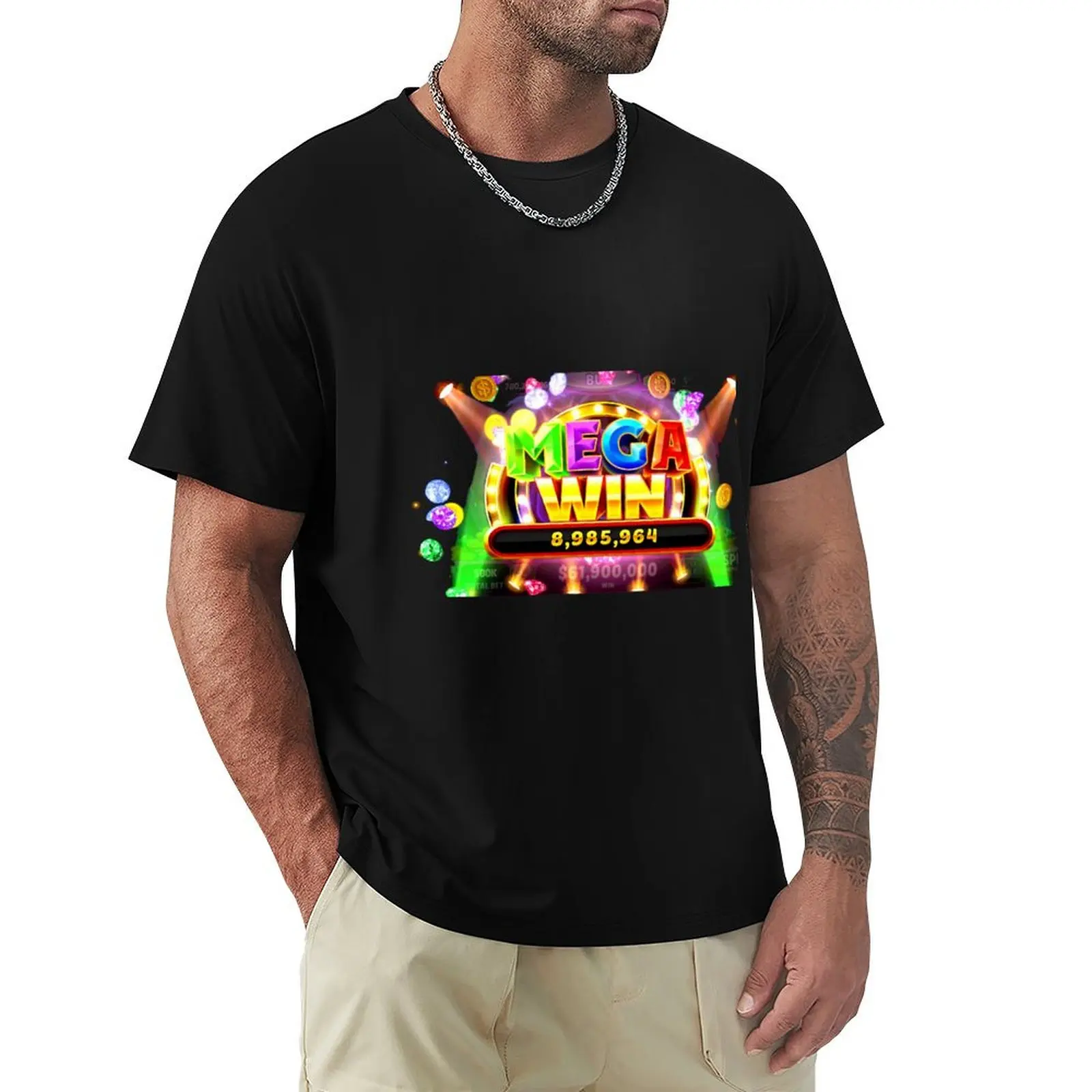 

Mega Win T-Shirt basketball graphic tees funny shirt cotton T-shirts man Man t-shirt mens funny t shirts
