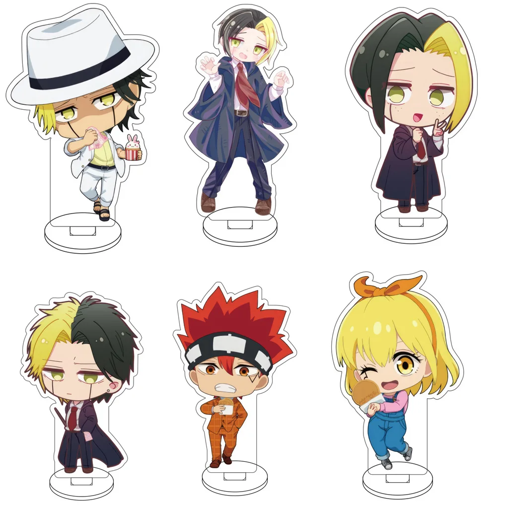 10CM Anime Mashle: Magie und Muskeln Mash Burnedead Dot Barrett Lemon Irvine Cosplay Acryl-Figur Ständer Niedliche Geschenke Dekorationen