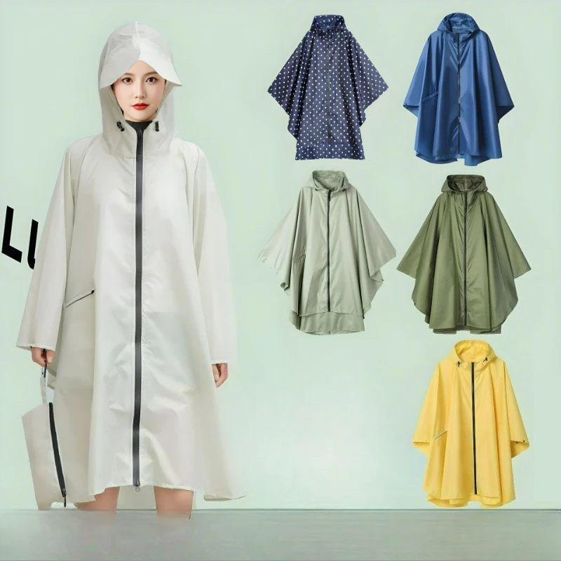 معطف واق من المطر 3 في 1 من كوريا اليابانية لركوب الدراجات والمشي لمسافات طويلة في الهواء الطلق، للجنسين، خفيف للغاية، مقاوم للماء، محمول، وأنيق #4