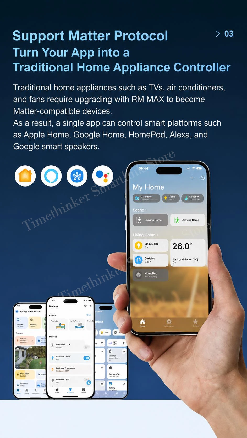 Broadlink RM MAX Hub Upgrade-Version Smart Home Matter WiFi BLE Universalfernbedienung für IR/RF-Geräte für Alexa Google Home HomeKit – Detail 7