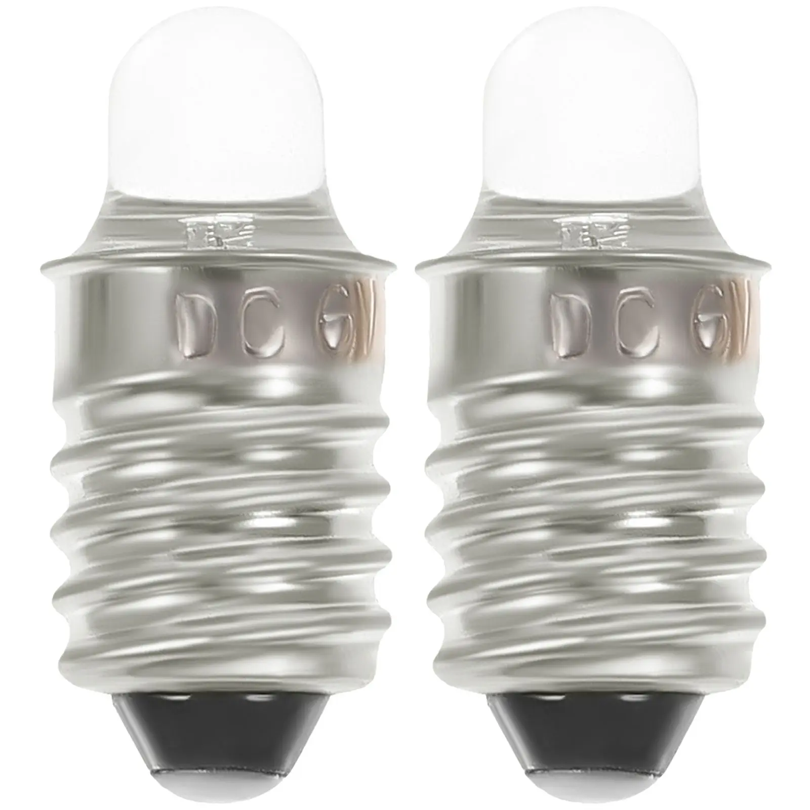 

2 Pcs LED Light Bulb Lightbulbs Flashlight Round for Mini Glass Work