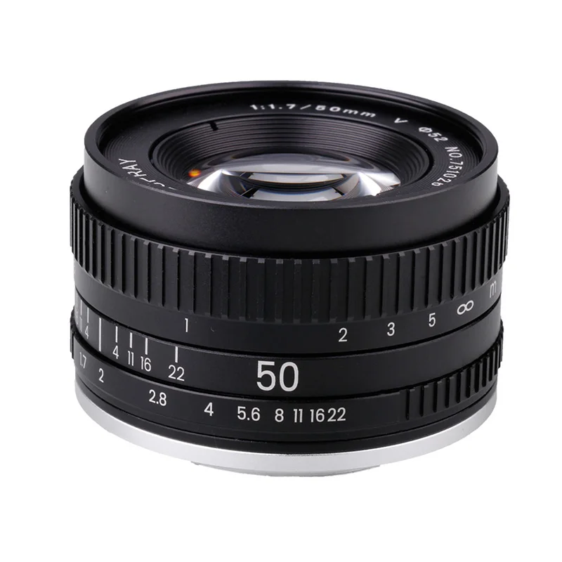 Nowy obiektyw 50mm F1.7 z dużą przysłoną, standardowy, pełnoklatkowy, portretowy, z ręcznym ustawianiem ostrości, do lustrzanek Canon EOS EF M42 Nikon F PK. — zdjęcie produktu 7