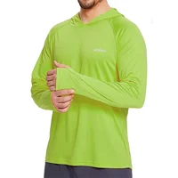 T-Shirt à capuche pour hommes, Performance UPF50 +, manches longues, décontracté, Protection solaire, course à pied, séchage rapide, Protection solaire, vêtements de pêche 3