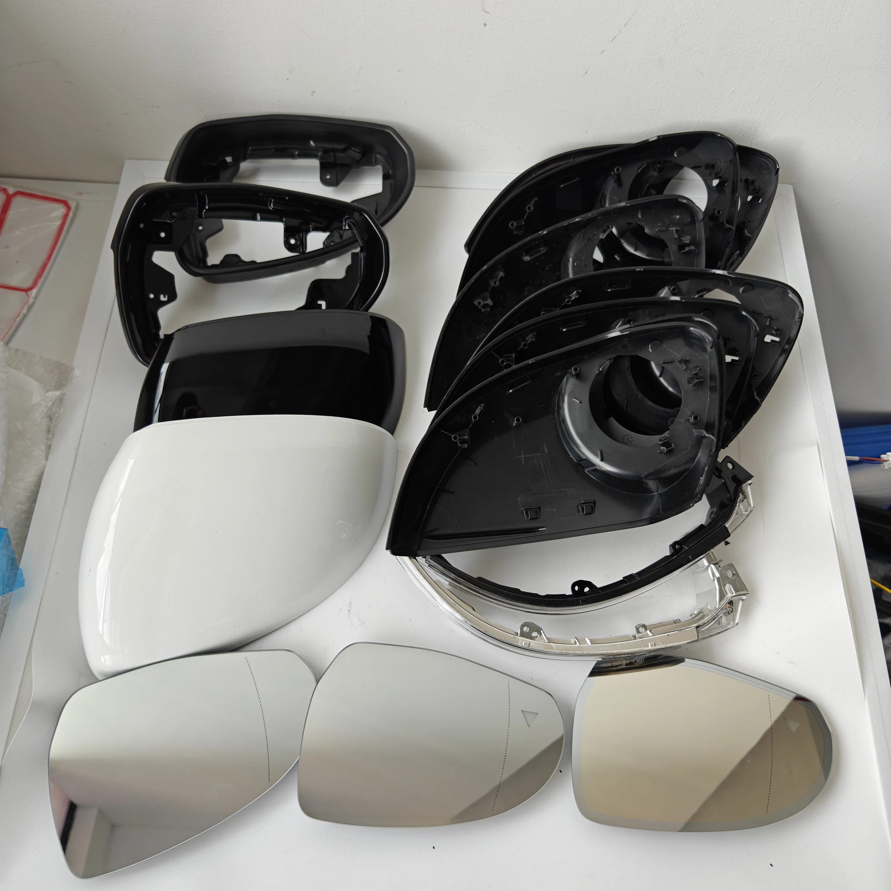 Rearview Mirror Housing Frame Lower Cover Side Mirror Glass For Mercedes Benz C E S Class W206 W214 W223 V295 GLC W254 V297