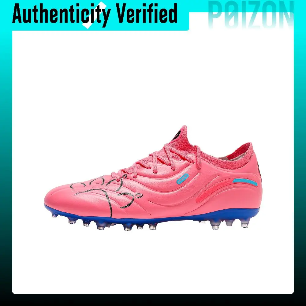 kelme-mg-multi-ground-artificial-turf-cushioning-slip-resistant-abrasion-resistant-soccer-shoes-unisex-pink-9421zx1226